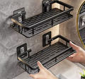 2 Pieces No Drill Bathroom Shelf