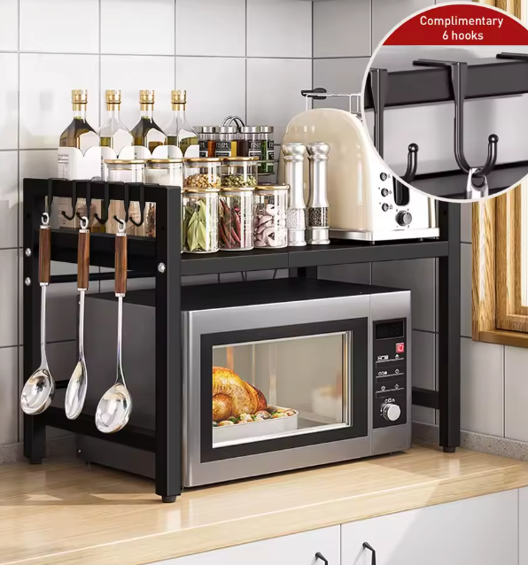 Expandable Microwave Shelf Organizer