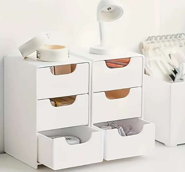 3-Tier Desk Organizer with Drawers