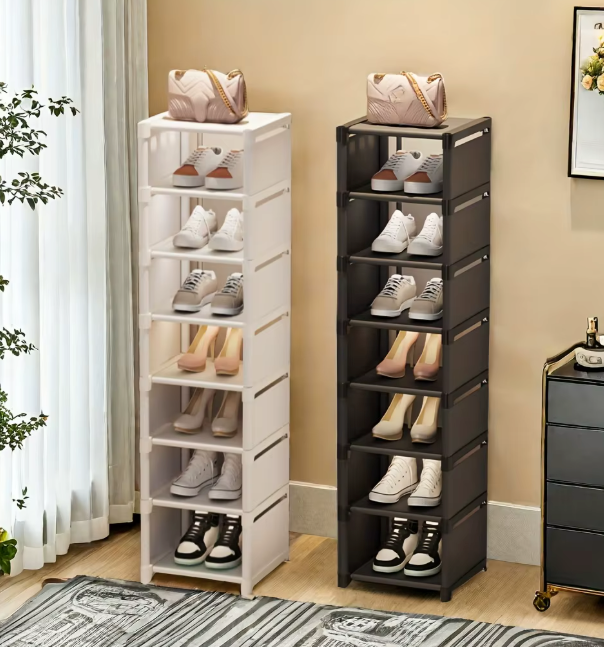 Metal Frame Shoe Rack Multi-Tier ( 7 Squares )