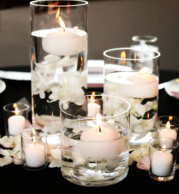 Glass Cup Candlestick
