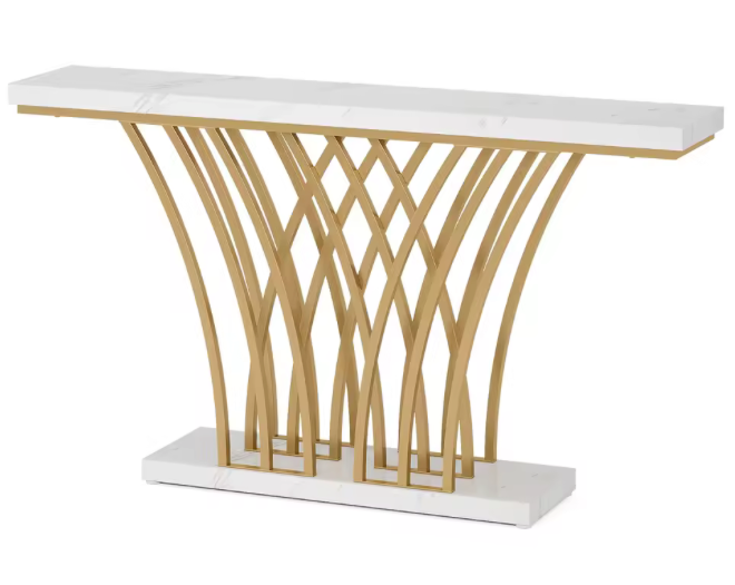 Modern Gold Console Table