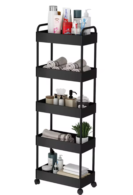 5-Tier Slim Storage with Wheels