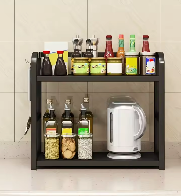 2-Tier Metal Countertop Shelf