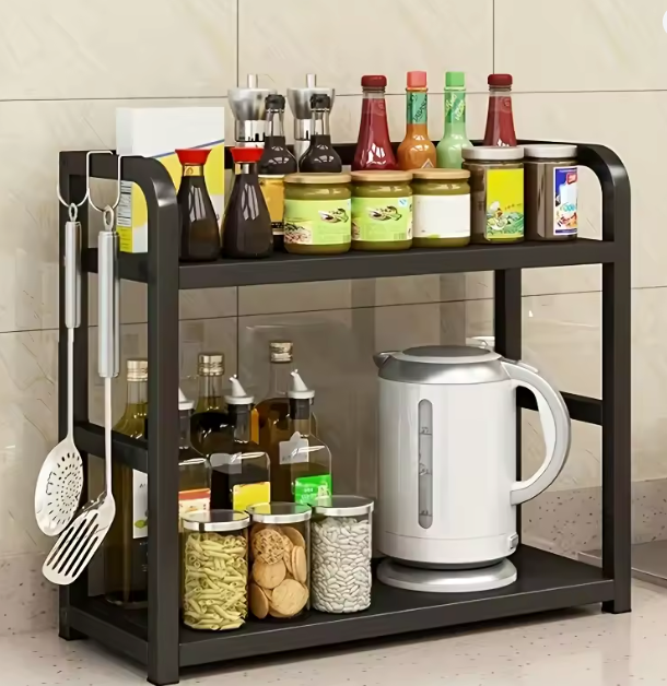 2-Tier Metal Countertop Shelf