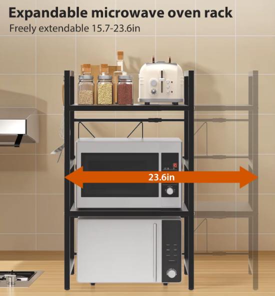 Expandable Microwave Shelf