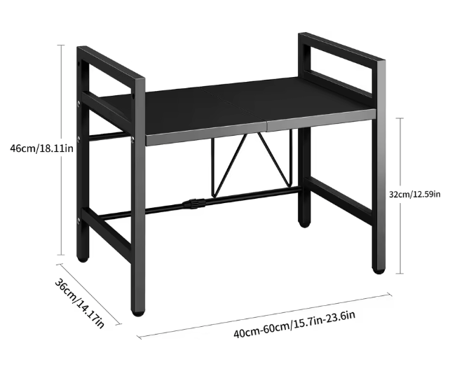 Expandable Microwave Shelf Organizer