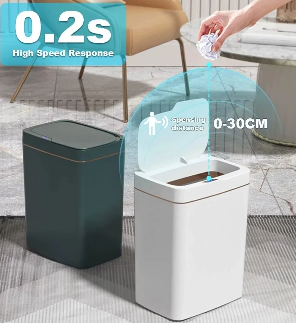 Automatic opening Smart Trash Can ( Touchless )