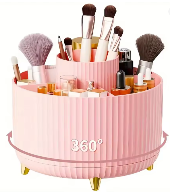 360° Rotating Makeup Organizer