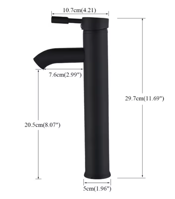 Modern Black Bathroom Faucet