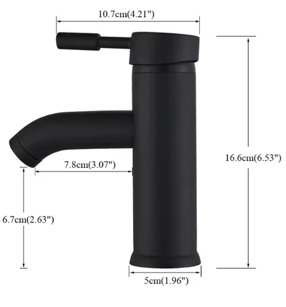 Modern Black Bathroom Faucet