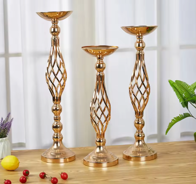 Iron Vase Holder for Candle & Flowers