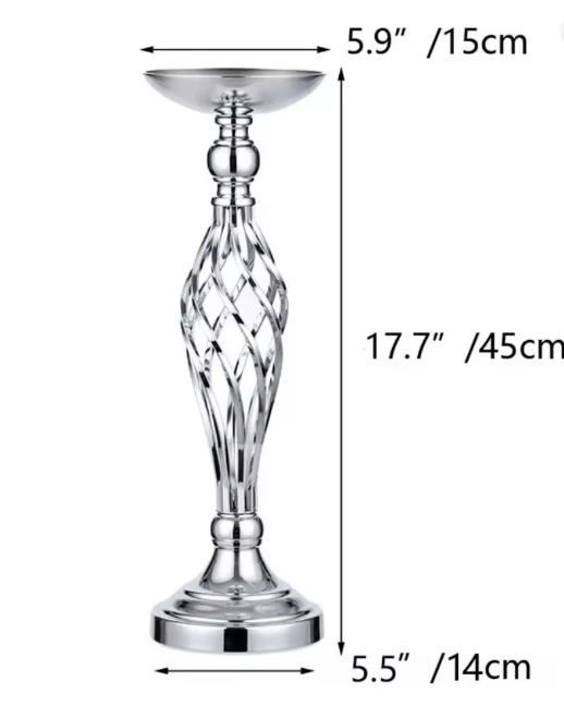 Iron Vase Holder for Candle & Flowers