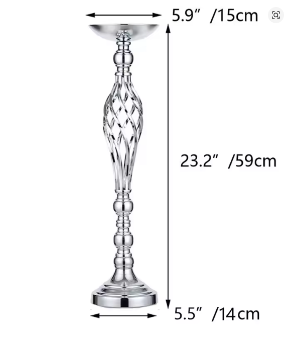 Iron Vase Holder for Candle & Flowers