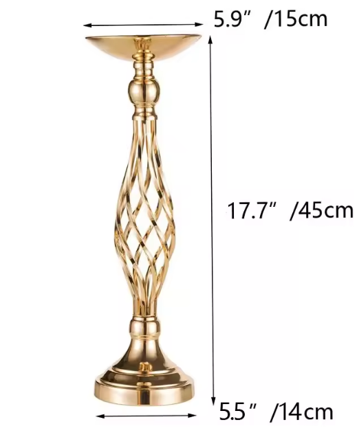Iron Vase Holder for Candle & Flowers