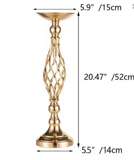 Iron Vase Holder for Candle & Flowers