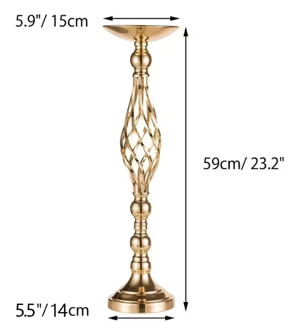 Iron Vase Holder for Candle & Flowers