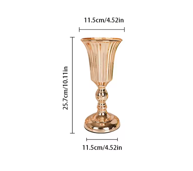 Metal Trumpet Vase Flower & Candle Holder
