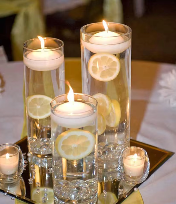 Glass Cup Candlestick