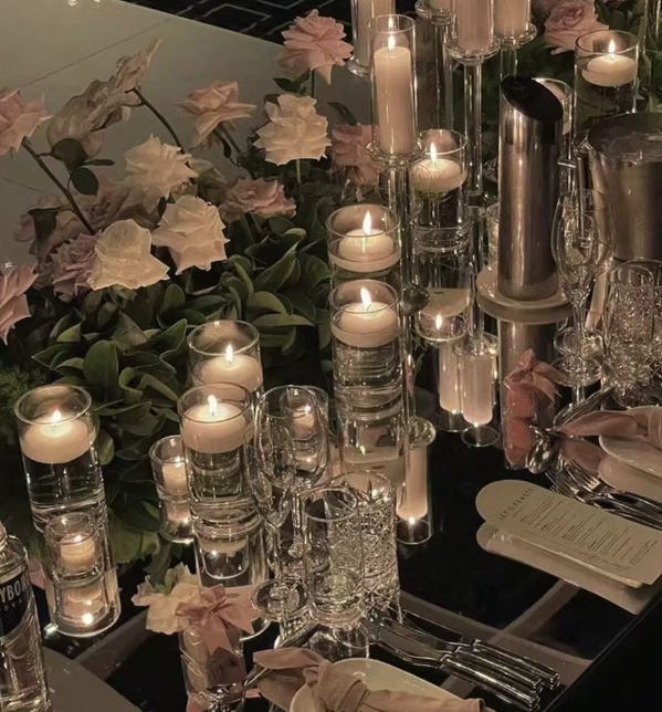 Glass Cup Candlestick
