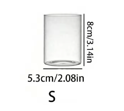 Glass Cup Candlestick