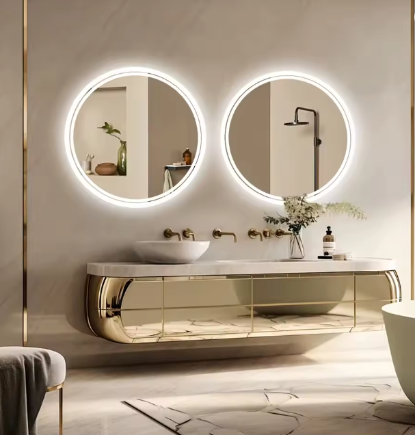 Round LED smart Backlight Mirror ( Touchable )