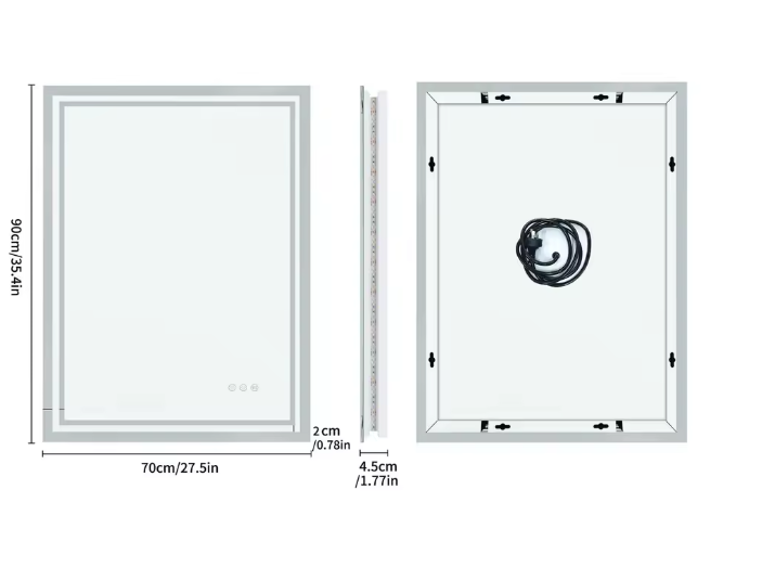 LED smart Backlight Mirror ( Touchable )