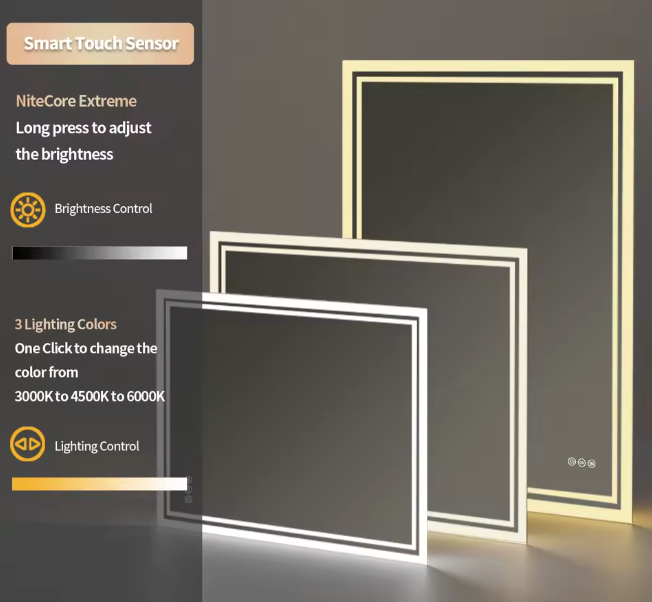 LED smart Backlight Mirror ( Touchable )