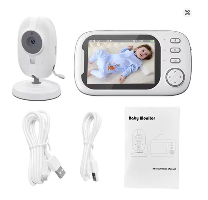Wireless Video Baby Monitor with Night Vision & Temperature Monitoring