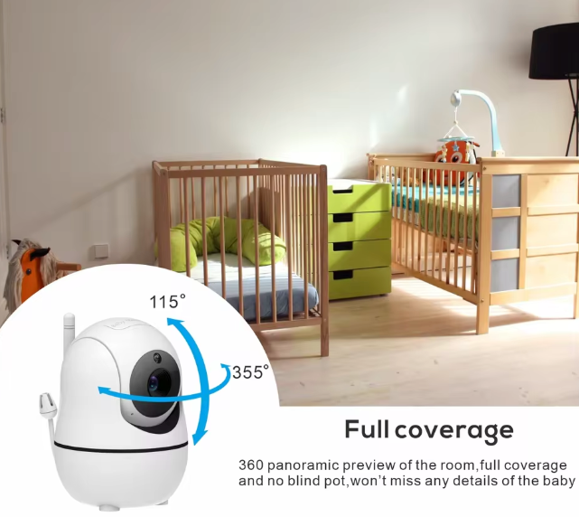 Wireless Video Baby Monitor 1080HD with Night Vision & Temperature Monitoring ( Better battery life )